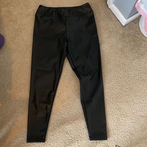 Faux leather leggings